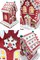 Christmas Gingerbread Snowy House with Gingerbread Man. Wizardi Festive Decoration F07-N2-22-A2561